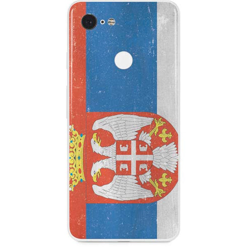 Serbia Flag Distressed Google Pixel 3 Skin